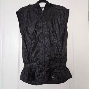Y2K Adidas Lightweight Hooded Vest Black Size S